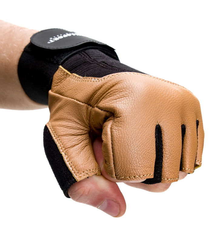 Перчатки для фитнеса мужские коричневый ONHILLSPORT