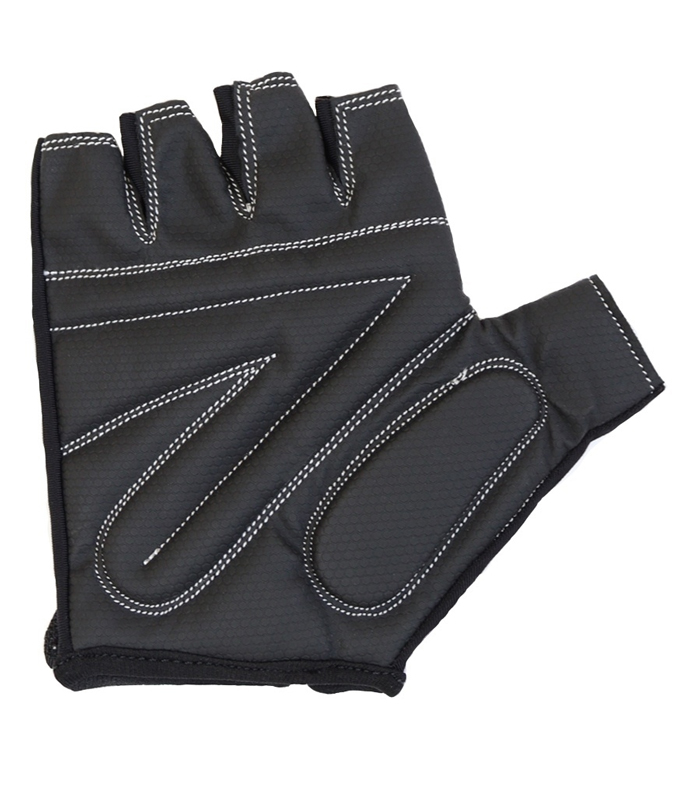 Перчатки для фитнеса unisex кожа черный Q12.