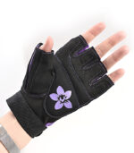 Перчатки для фитнеса черно-фиолетовые X11