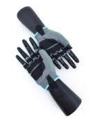 Перчатки для фитнеса женские для турника замша серо-голубые X10