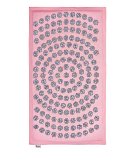 Коврик массажный IGORAMAT (80х45 см) - розовый аппликаторы цвет серый.