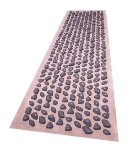 Массажный коврик с камушками DECO Cluny (140х40 см) - серые камни