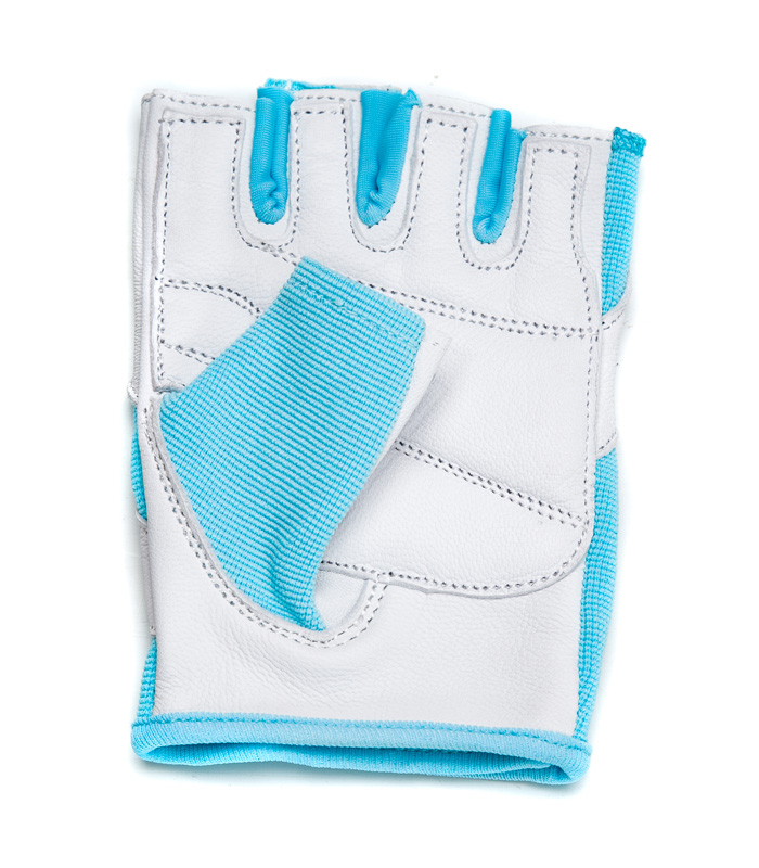 Перчатки женские для фитнеса Q13 ONHILLSPORT бело-голубые
