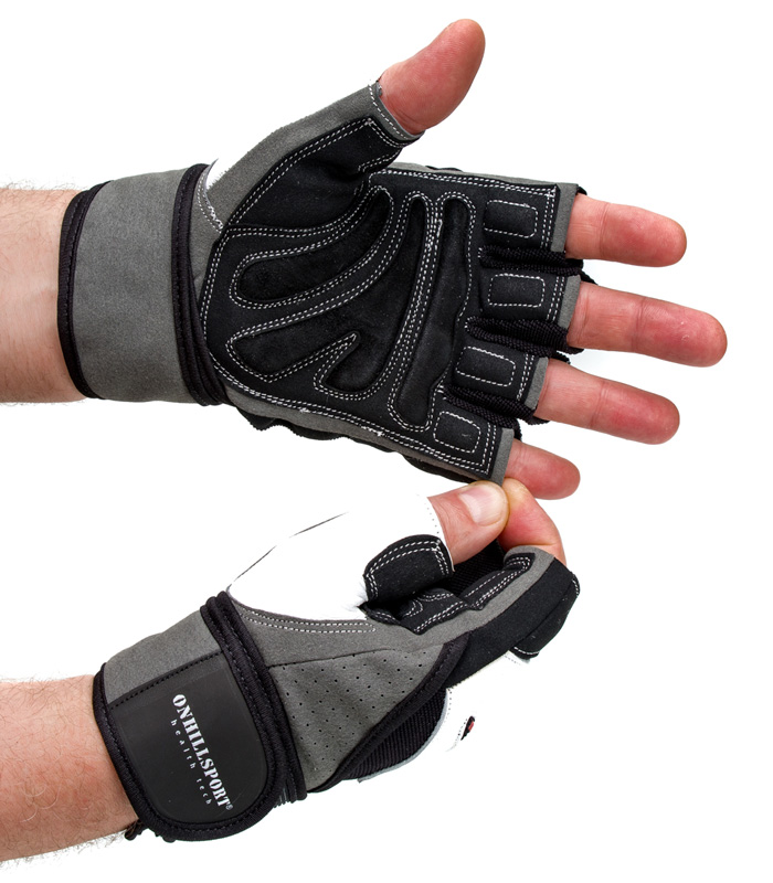 Перчатки для фитнеса X14 кожаные ONHILLSPORT - вид со стороны ладони