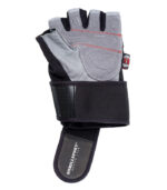 Перчатки для фитнеса X15 черно-серые мужские замшевые ONHILLSPORT - вид внутри
