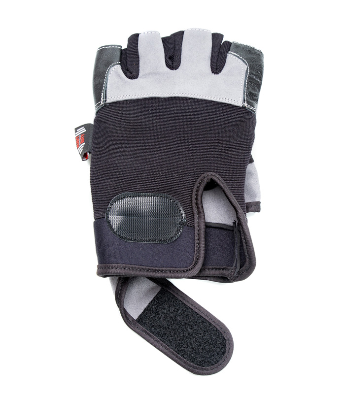 Перчатки для фитнеса X17 черно-серые мужские кожаные ONHILLSPORT