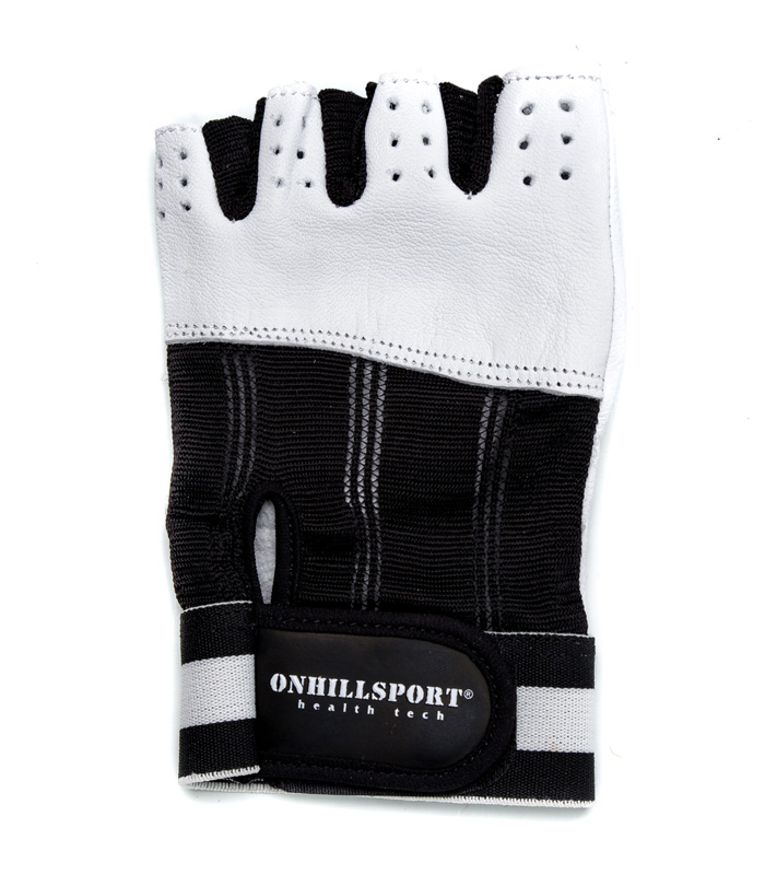 Перчатки для фитнеса Q20 черно-белые unisex ONHILLSPORT