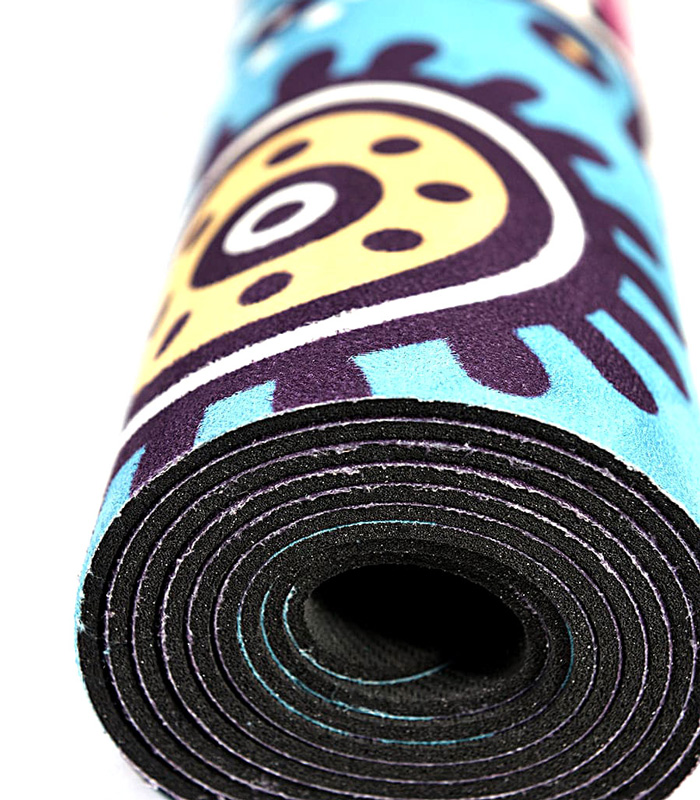 Коврик для йоги микрофибра ONHILLSPORT Мандала фиолетовый