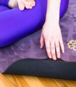 Коврик для йоги микрофибра ONHILLSPORT Мандала коричнево-фиолетовый